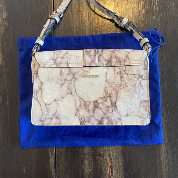 Rebecca Minkoff Marble Hudson Moto Mini Purse - Picture 3 of 5